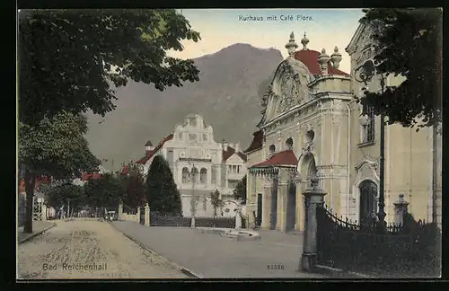AK Bad Reichenhall, Kurhaus mit Cafe Flora