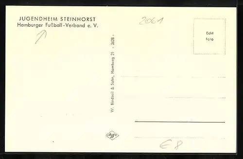 AK Steinhorst, Jugendheim des Hamburger Fussball-Verband e. V.