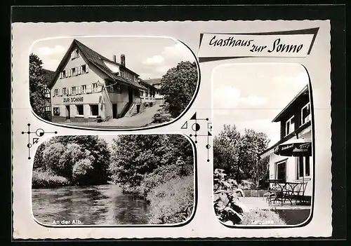 AK Busenbach, Gasthaus zur Sonne