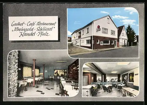 AK Kandel /Pfalz, Gasthof Rheingold-Schlüssel, Hauptstrasse 15a