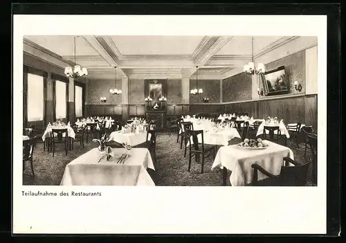 AK Minden i. W., Hotel König von Preussen, Innenansicht