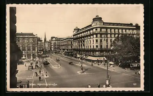 AK Wien, Kärntnerstrasse, Strassenbahn