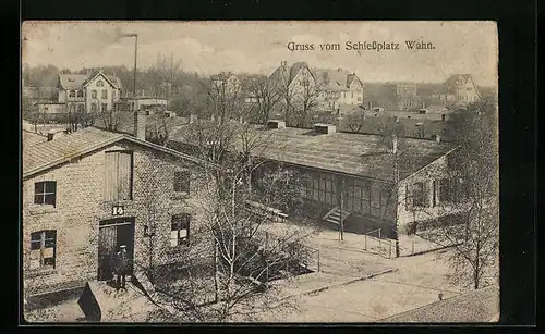 AK Köln-Wahn, Schiessplatz aus der Vogelschau
