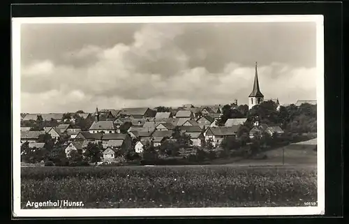 AK Argenthal /Hunsr., Totalansicht mit Kirche