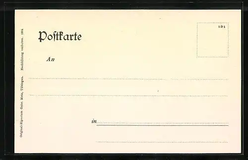 AK Münsingen, Partie am Eingang des Truppenübungsplatzes