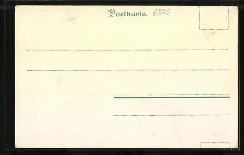 Lithographie Mannheim, Rheinbrücke, Neckarbrücke, Sternwarte