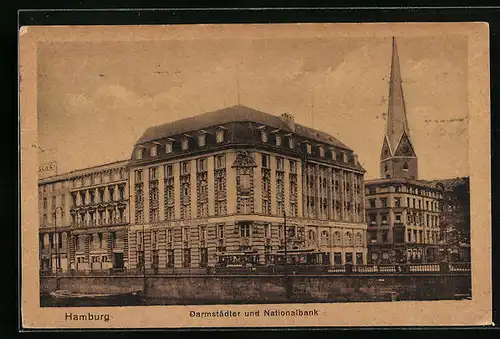 AK Hamburg, Darmstädter und Nationalbank, Rathausmarkt 4