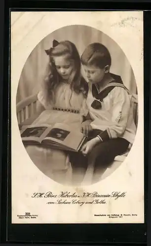 AK S. H. Prinz Hubertus und I. H. Prinzessin Sibylle von Sachsen-Coburg-Gotha