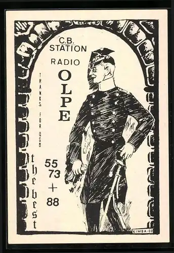 AK C.B. Station Radio Olpe, Ulan in Uniform