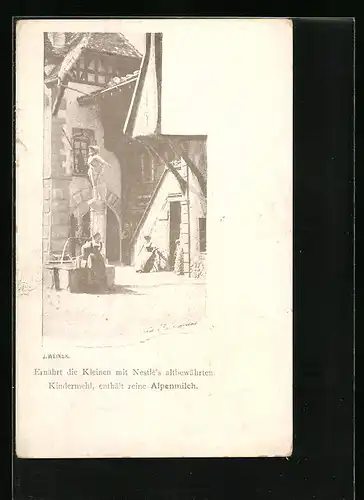 AK Reklame für Nestles Kindermehl