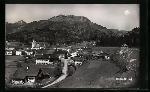 AK Kössen, Teilansicht mit Berg