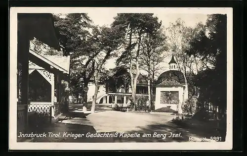 AK Innsbruck, Krieger Gedächtniss Kapelle am Berg Isel