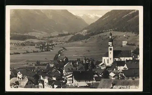 AK Fulpmes, Teilansicht mit Kirche