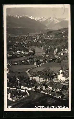 AK Mühlau /Innsbruck, Teilansicht mit Kirche