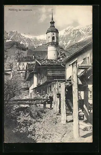 AK Hötting bei Innsbruck, Ortspartie