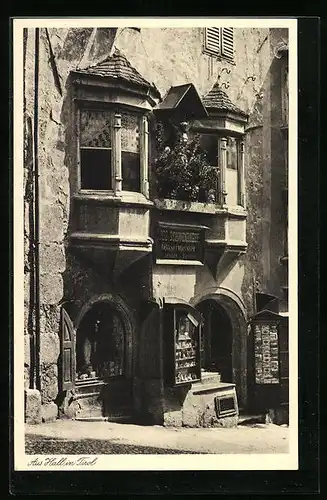 AK Hall, Ansicht Kunsthandlung Gottfried Moser