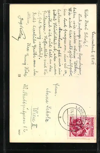 AK Lanersbach, Totalansicht mit Kirche