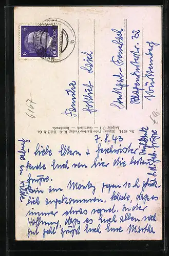 AK Neustift, Zuckerhütl-Gruppe mit Kirche