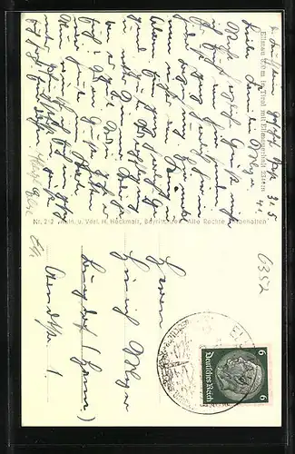 AK Ellmau, Ortsansicht mit Kirche