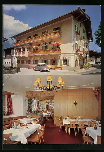 AK Ellmau, Gasthof-Pension Hochfilzer mit Speisesaal