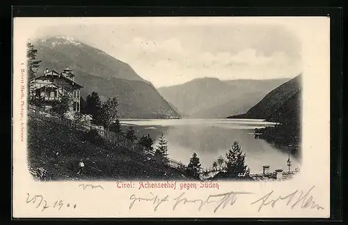 AK Achenkirch, Seeblick gegen Süden