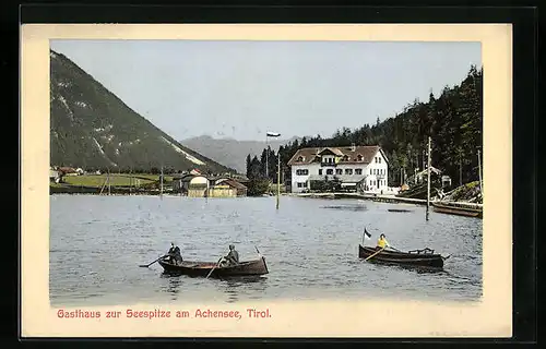 AK Maurach, Gasthaus zur Seespitze am Achensee
