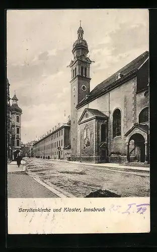 AK Innsbruck, Servitenkirche und Kloster