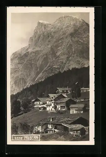 AK Mösern, Teilansicht der Ortschaft