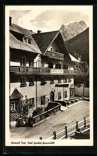 AK Hinterriss, Hotel-Gasthof Post Griessenböck