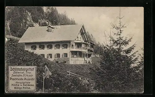 AK Schlitters /Zillertal, Gasthaus Schlitterbergerhof