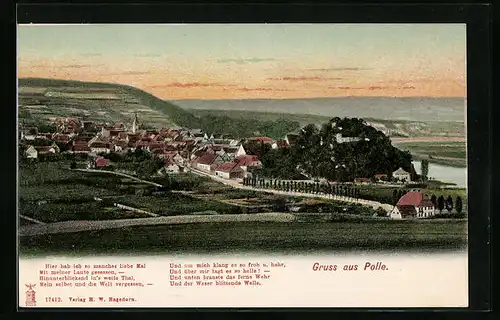 AK Polle, Totalansicht mit Feldern