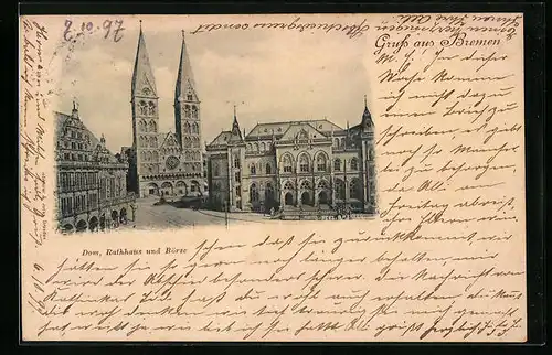 AK Bremen, Dom, Rathaus und Börse