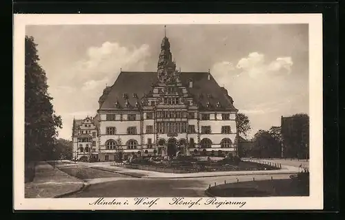 AK Minden i. W., Königliche Regierung mit Anlagen
