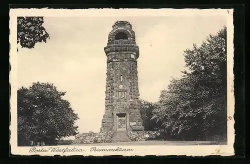 AK Porta Westfalica, Bismarckturm