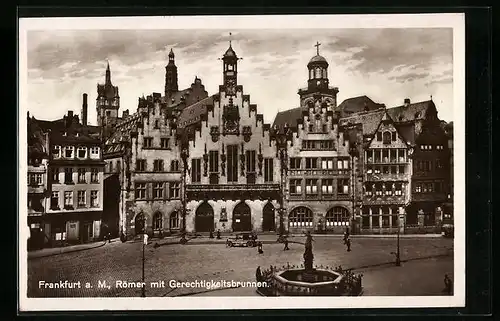 AK Alt-Frankfurt, Römer mit Gerechtigkeitsbrunnen