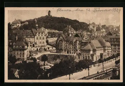 AK Plauen, Ortspartie am Bärenstein