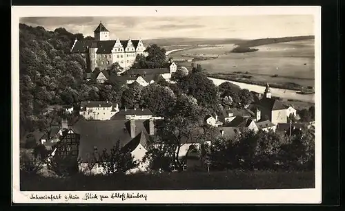 AK Schweinfurt a. Main, Blick zum Schloss Mainberg