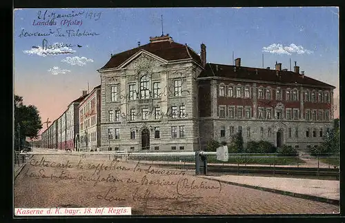 AK Landau /Pfalz, Kaserne d. K. bayr. 18. Inf. Regts.