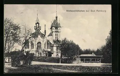 AK Bad Rehburg, Matteschlösschen mit Restauration Wölpinghausen