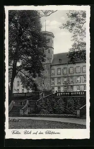 AK Fulda, Blick auf den Schlossturm