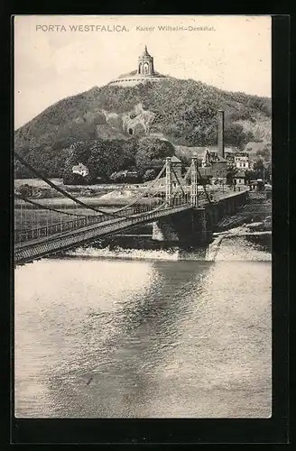 AK Porta Westfalica, Kaiser-Wilhelm-Denkmal