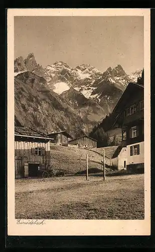 AK Oberstdorf /Allgäu, Ortspartie in Einödsbach