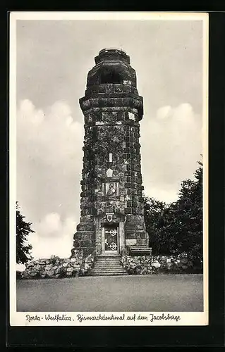 AK Porta Westfalica, Bismarckturm auf dem Jacobsberge