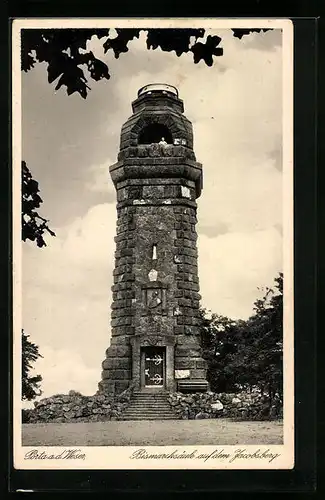 AK Porta Westfalica, Bismarckturm auf dem Jakobsberg