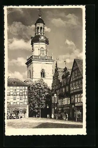 AK Rinteln a. Weser, Nicolai-Kirche und Ratskeller