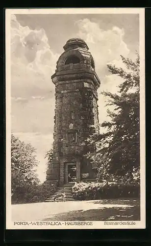 AK Porta-Westfalica, Blick zur Bismarcksäule