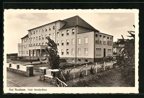 AK Bad Nauheim, Blick auf das Städt. Krankenhaus