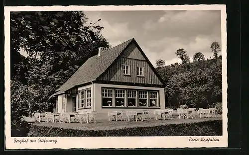 AK Porta Westfalica, Gasthaus Berghof am Stufenweg