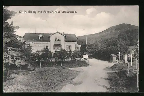 AK Kl. Inselberg, Hotel-Pension Grenzwiese von Emil Matsch