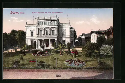 AK Düren /Rhld, Villa Hoesch an der Oberstrasse